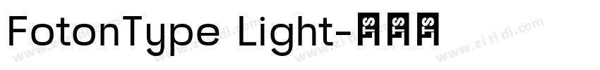 FotonType Light字体转换